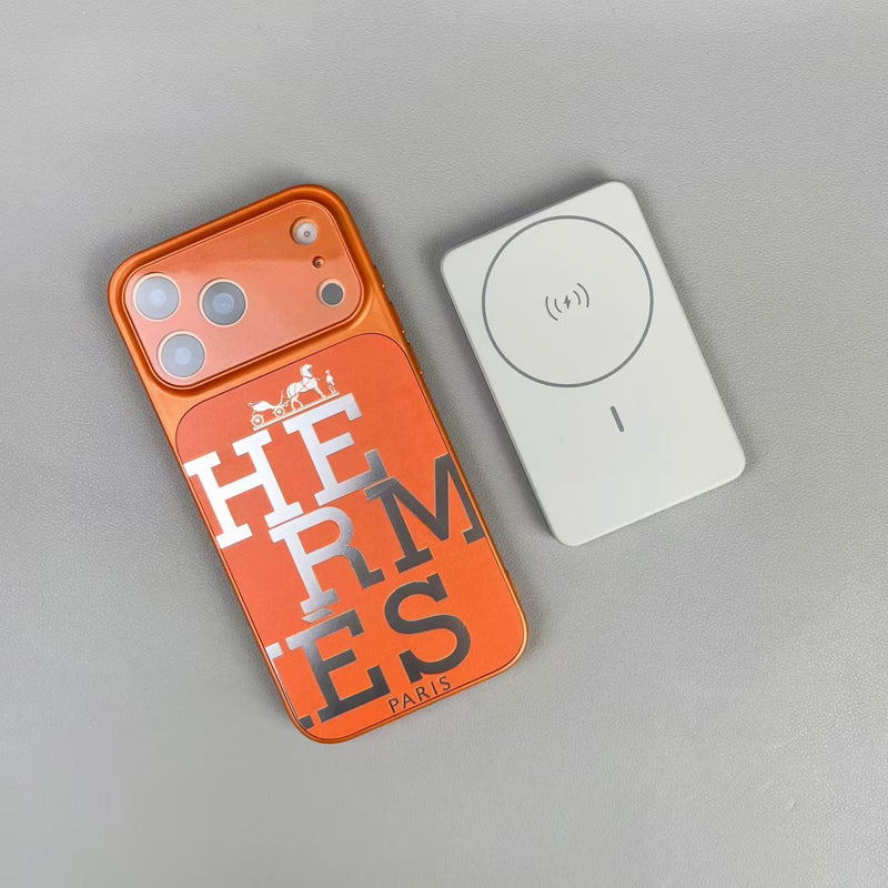 HRM Leather Case with Bold Graphic Typography for iPhone 14-18 Pro & Pro Max