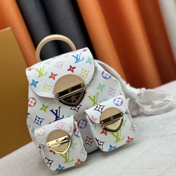 Luxury Louis Vuitton women's backpack, Monogram