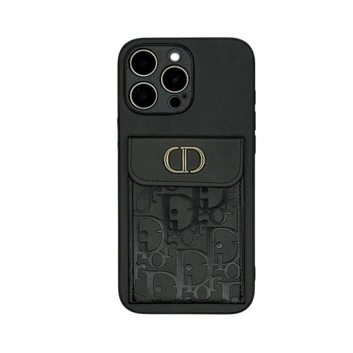 Dior Oblique Flap Pocket Leather Case for iPhone 12-18 Pro & Pro Max