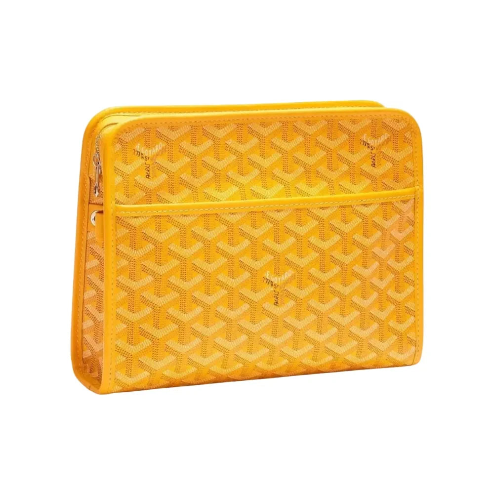 GYD Jouvence Toiletry Pouch MM | Goyardine Canvas & Calfskin