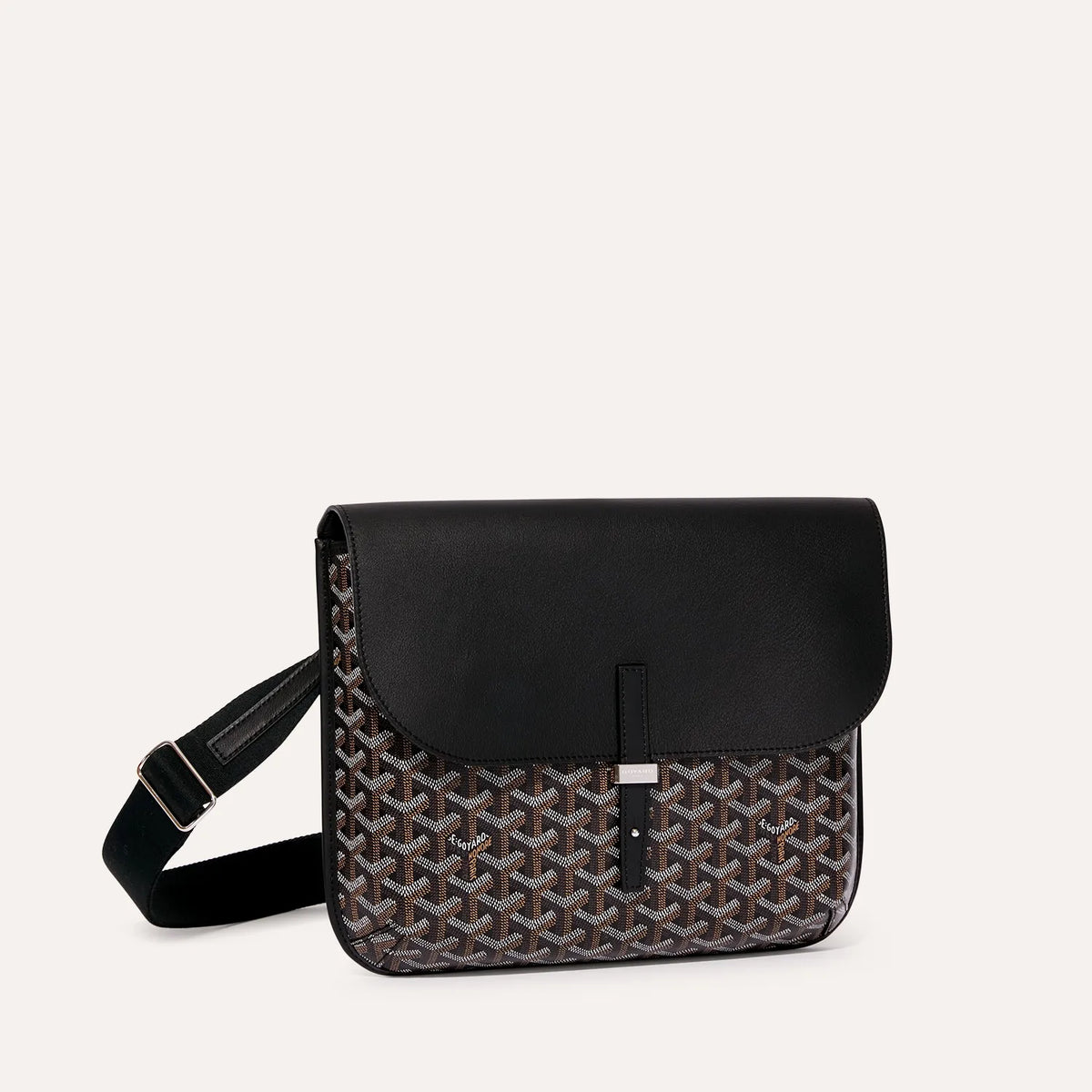 Luxury Goyardine Chevron Messenger Crossbody Bag