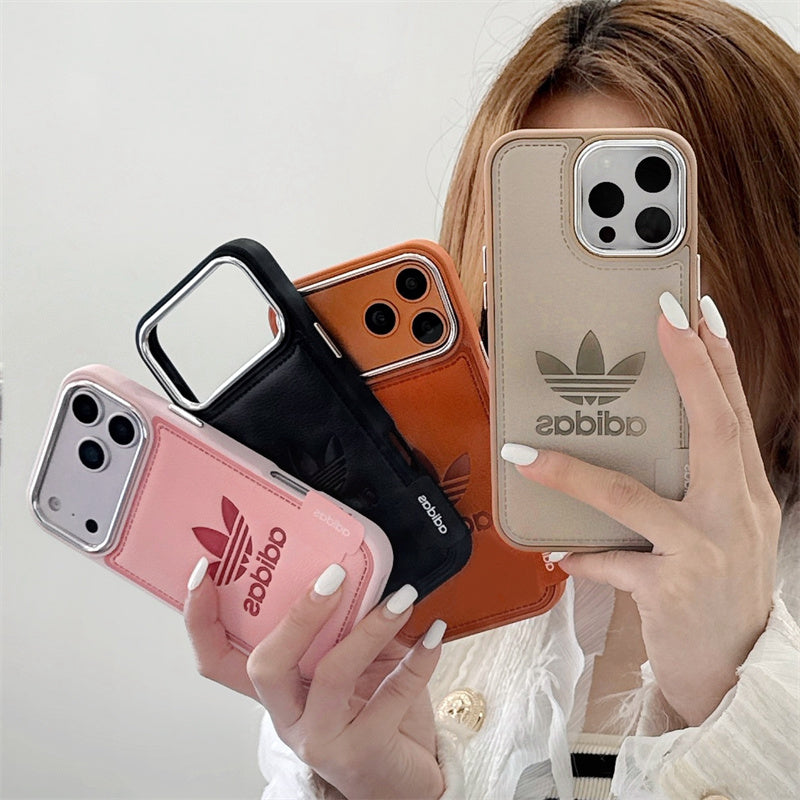Adidas Premium Leather Case for iPhone 17/ 16/ 15/ 14