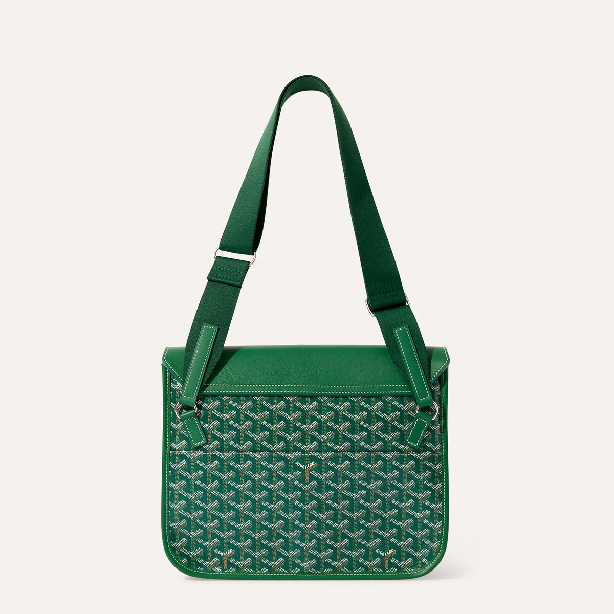 Luxury Goyardine Chevron Messenger Crossbody Bag