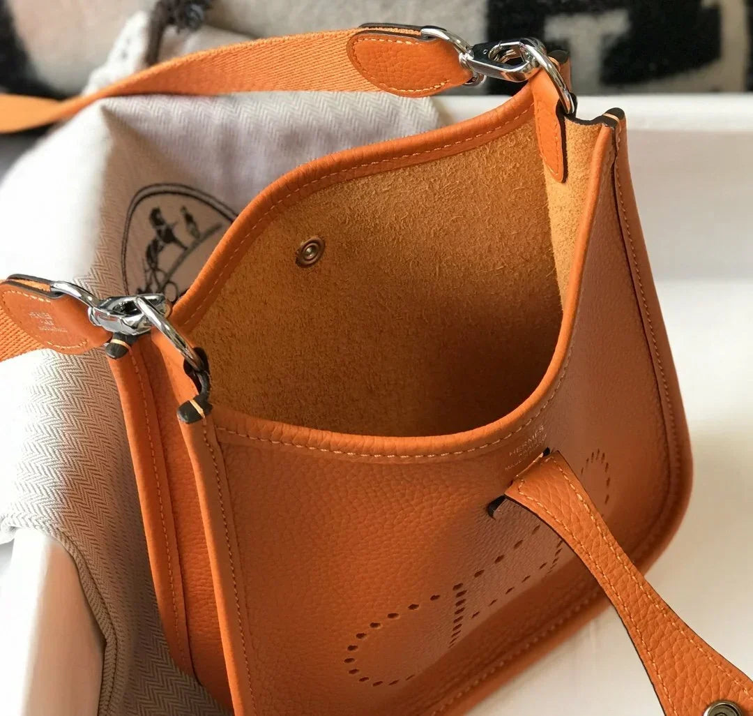 Luxury Handle Bag Orange